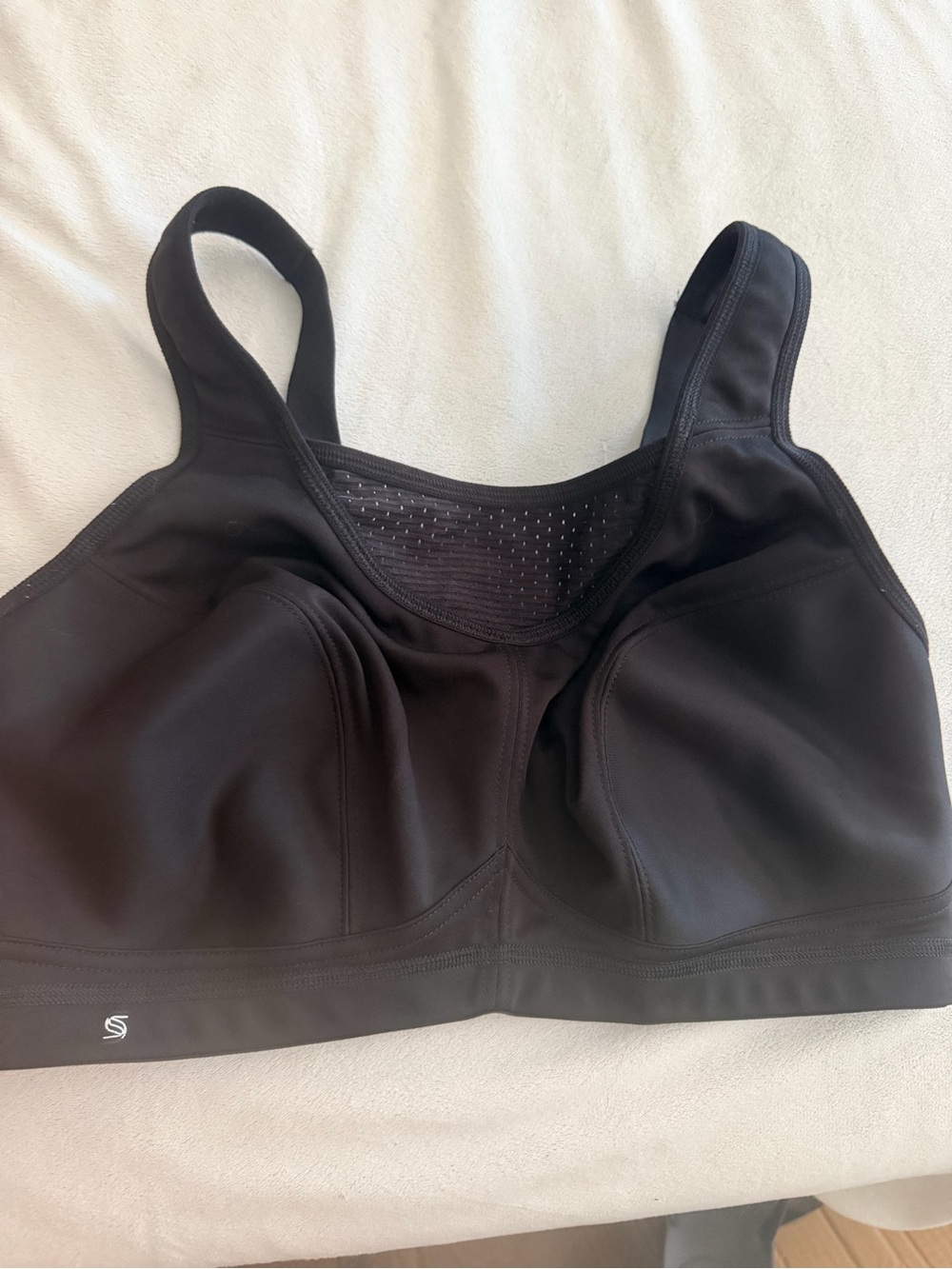Glamorise Black Full-Coverage Support Sports Bra